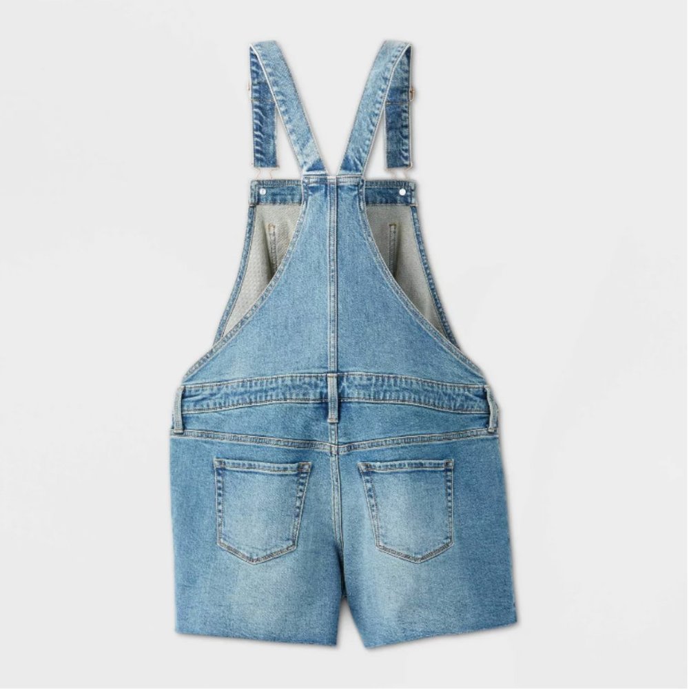 NWT Ingrid & Isabel Maternity Sleeveless Denim Sho - Picture 2 of 7